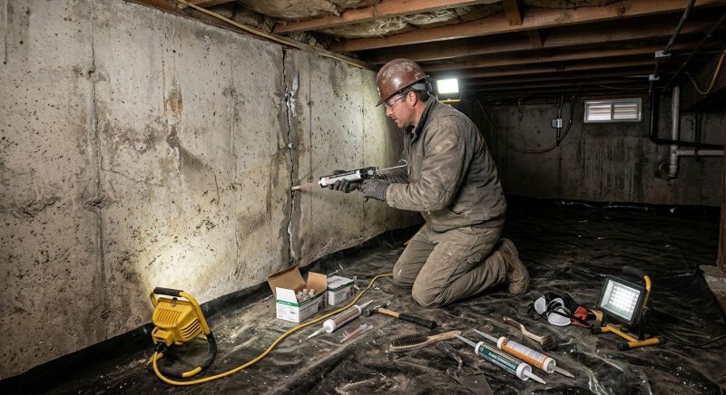 Basement Crack Repair in Mount Dora, FL