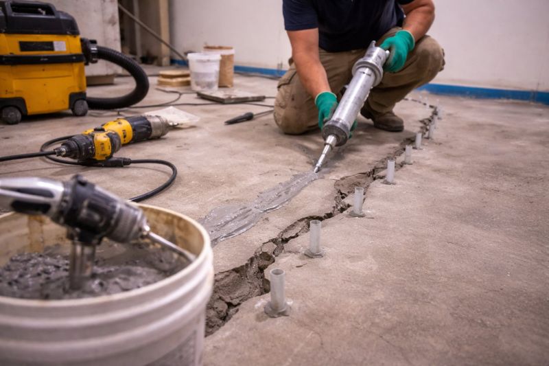 Cracked Basement Floor Repair in Mount Dora, FL
